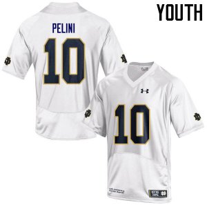 Notre Dame Fighting Irish Youth Patrick Pelini #10 White Under Armour Authentic Stitched College NCAA Football Jersey BTO4299SK
